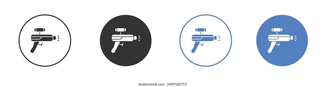 Spritzengewehr-Icon-Vektor. Illustration der Logo-Vorlage