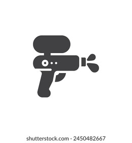 Squirt Gun Toy vector icon. filled flat sign for mobile concept and web design. Water gun glyph icon. Symbol, logo illustration. Vector graphics
