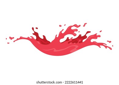 Ardilla de ardilla. Coloridas salpicaduras. Zumo puro o líquido salpicado. Drogas con formas abstractas de onda. Ilustración de dibujos animados con salpicadura de agua de color