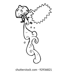 caricatura de limão esguichando