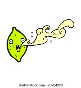 squirting lime cartoon