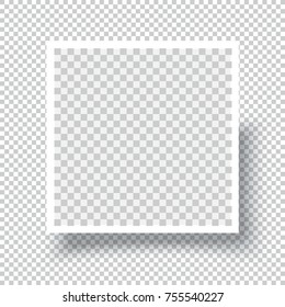 Squre Blank Photo Frame brochure mockup cover template.