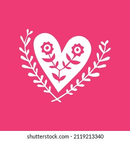 squre simple heart design and background  art