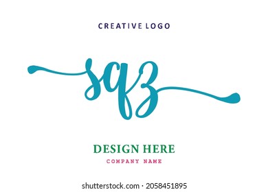SQZ lettering logo is simple, easy to understand and authoritative
