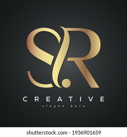 SR creative luxury letter logo