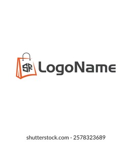 SR ecommerce logo design concept