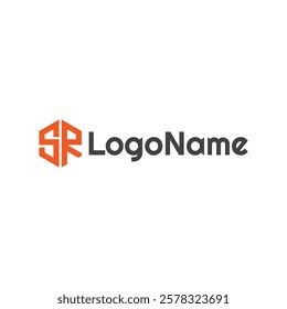 SR ecommerce logo design concept