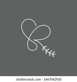 SR initial letter wedding logo, vector file .eps 10 color is easy to edit