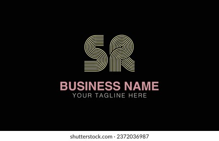 SR initial logo | initial based abstract modern minimal creative logo, vector template image. luxury logotype , real estate homie . typography . initials 