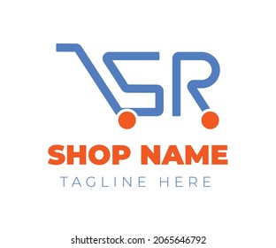 SR initial of shop logo