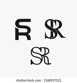 SR initials logo