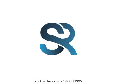 SR letter abstract logo icon