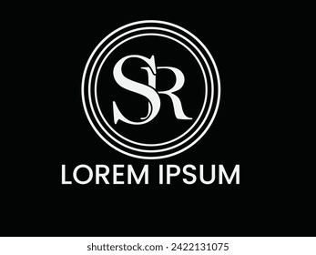 SR Letter beautiful Combination Logo Design.