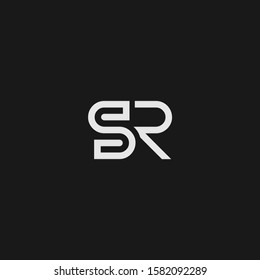 SR letter designs for logo and icons