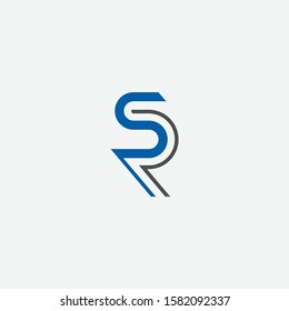SR letter designs for logo and icons