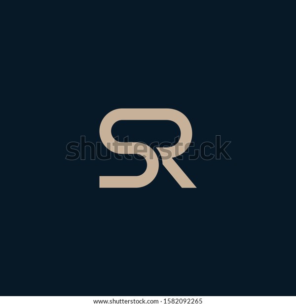 Sr Letter Designs Logo Icons Stock Vector (royalty Free) 1582092265 