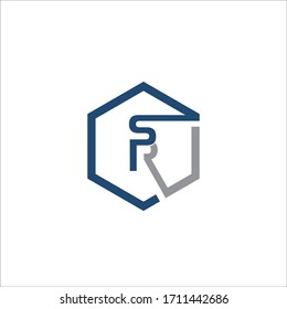 SR-Logo-Design und Vektorillustration