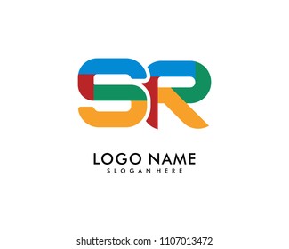 SR Letter Logo Template