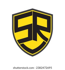 SR letter logo,symbol technology vector design