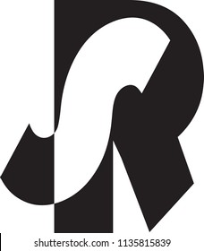 sr letter vector logo