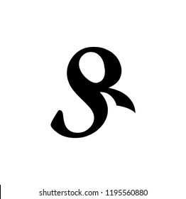 sr letter vector logo
