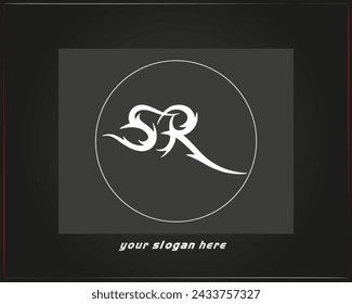  SR logo.SR abstract.SR latter vector Design.SR Monogram logo design .company logo