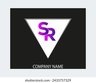  SR logo.SR abstract.SR latter vector Design.SR Monogram logo design .company logo
