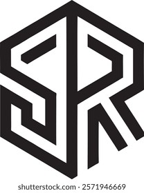 The SR logo creatively combines the letters "S" and "R" in a sleek, minimalist design, symbolizing modern professionalism.