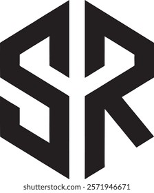 The SR logo creatively combines the letters "S" and "R" in a sleek, minimalist design, symbolizing modern professionalism.