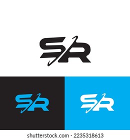 SR Logo Design concept for commercial uses