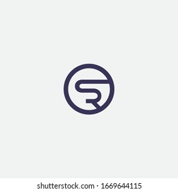 SR logo design and creative art