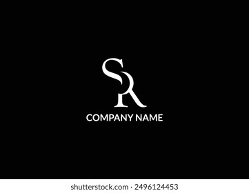 SR logo design. SR RS logo initial letter design. Alphabet letters Initials Monogram RS. SR RS logo initial letter design. Initial SR monogram logo concept