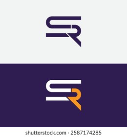 SR logo design. SR RS logo initial letter design. Alphabet letters Initials Monogram RS. SR RS logo initial letter design. Initial SR monogram logo concept
