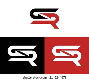 sr logo design  template  eps