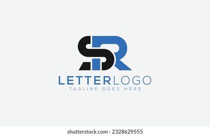 SR logo Design Template Vector Graphic Branding Element.