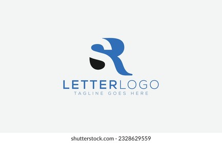 SR logo Design Template Vector Graphic Branding Element.