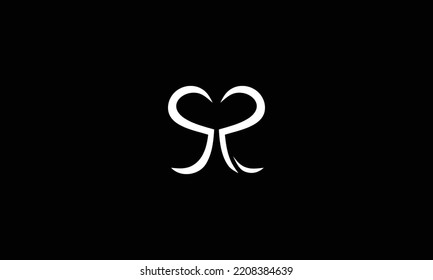 SR logo letter design on luxury background. SR logo monogram initials letter concept. SR icon logo design