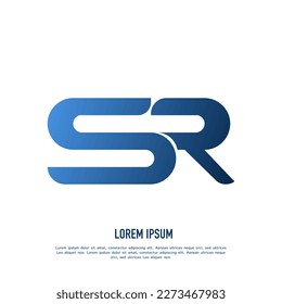 SR Logo-Design auf weißem Hintergrund. RS Logo-Brief-Konzept. SR Symbol Logo Design. RS elegantes und professionelles Buchstabensymbol-Design auf schwarzem Hintergrund. S R RS SR.