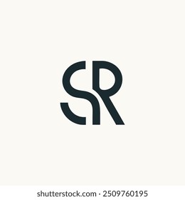 SR Logo , SR Monogram, Initial Letter SR or RS typography logo design vector, SR Elegant Luxury Initial Letter Logo Template