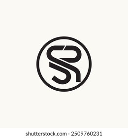 SR Logo , SR Monogram, Initial Letter SR or RS typography logo design vector, SR Elegant Luxury Initial Letter Logo Template