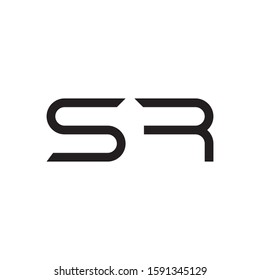 SR logo template vector icon design