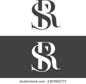 SR logo with in vector file.  SR icon design. SR initial alphabet logo design. Grey logo design. SR in vector file.