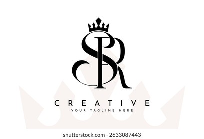 SR Monogram with Crown Logo