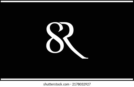 SR, RS Abstract Letters Logo Monogram