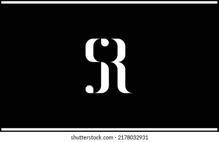SR, RS Abstrakte Buchstaben Logo Monogramm