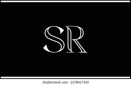 SR, RS Abstrakte Buchstaben Logo Monogramm
