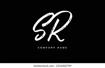 SR, RS Abstrakte Buchstaben Logo Monogramm
