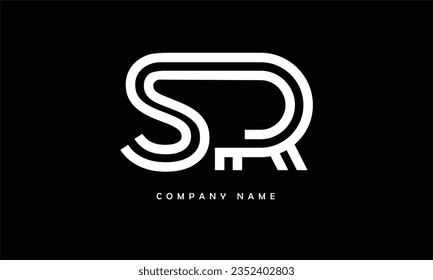 SR, RS Abstrakte Buchstaben Logo Monogramm