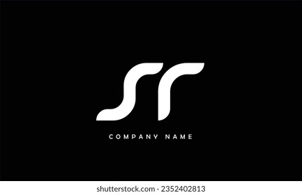SR, RS Abstrakte Buchstaben Logo Monogramm