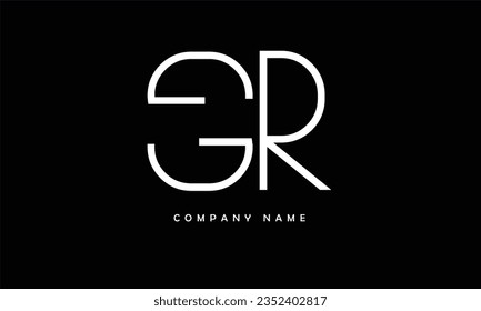 SR, RS Abstrakte Buchstaben Logo Monogramm